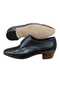 Black Egg Heel Men's Shoes - 4