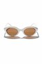 Set of Two Women's Sunglasses White Brown & Black Nude Uv400 - 7