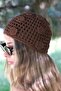 Brown Flower Detail Hair Net - 3