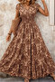 Women's Floral Long Summer Dress - 4