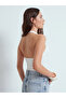 32690 Halter Neck Lace Detailed Top-Ecru - 2