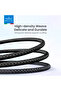 BDC-45 2-in-1 USB-C to USB-C & Lightning Cable 60W Fast Charging, Braided for iPhone 16, Samsung, MacBook 1.2M - Black - 4