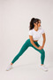 Comfy Model High Waist Gathering Seamless Leggings with Gathered Back - 2