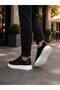 Umbra Black Men's Perforated Detailed Fusped Comfortable White Sole Daily Casual Shoes - 5