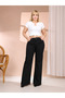 Premium High Waist Flared Pants Premium Textured High Waist Pants - 2