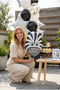 Safari Zebra Head Foil Balloon 28X46 cm Safari Themed Children's Birthday Party Decoration - 3