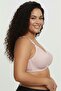 Light Pink Plus Size Premium Quality Women's Lace Gathering Bra C Cup - Comfortable Minimizer Wire Free Underwear Without Underwire - 5