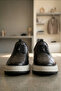 Urban Black Men's Comfortable Thick Sole Daily Casual Shoes - 5