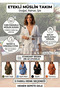 Women's 100% Cotton Muslin Skirt Set, Easy-Tie Shirt Ruffled Mini Skirt Set, Standard Size (36-42 Compatible) - 2