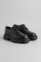 Men's Genuine Leather Prime Lace-Up Loafers Matte Black - 2