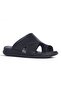 Edu 5054 Black Leather Men's Flip Flops - 2