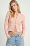 Floral Patterned Buttoned Seasonal Blouse Lub0358 Pink