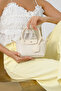 Women's Linen Zippered Shoulder Bag Grand - 4