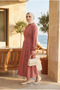 Women's Modal Fabric Side Button Detailed Buckle Belted Hijab Dress - 2