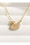 Swan Model Zircon Stone Steel Women's Necklace Does Not Tarnish - Gift for Lover