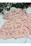 Girl's Floral Dress - 100% Natural Cotton - Powder - 2