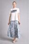 Floral Maxi Skirt with Elastic Waist H5654Ax26Sm - 2