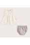 Magıc Sea Dress Panties Set Ecru/Lilac