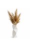 Modern Twisted Triangular Ceramic Vase, Matte White Minimalist Decorative Flower Vase for Home, Office, Living Room & Table Decor White