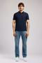 Brat Men's Regular Fit Basic Polo Neck T-Shirt Blue