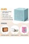 Arabic Savings Challenge Money Box -Save 50,000 AED, Saving Box for Kids & Adults, Stylish Money Organizer, Safe Vault, Wooden Storage Box, Wallet AED (Blue) - 3
