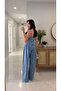 Dlvin Niodes Blue Strappy Denim Jumpsuit - 3