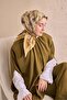 وشاح تيفيل الحريري 11527 - 09 نمط باتيك الخردلي - 2