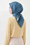Soft Scarf Chain Pattern Blue 90X90 - 2