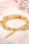 Money Stone Citrine Bracelet Gold Plated Natural Stone Bracelet - 2