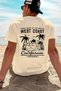 Men's T-Shirt Cotton Fabric Back Printed T-Shirt Street Fashion Casual Fit T-Shirt - 3
