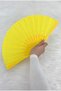 Yellow Bridal Bridesmaid Fan, Bride Bachelorette Party Henna Wedding Nikah Engagement Gift 6 Pieces - 4
