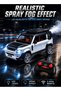 1:22 RC Land Rover Defender Spray Alloy Car with LED Lights and 2.4GHz Remote Control Rechargeable Die-Cast SUV Toy Car with Opening Doors Hood Trunk Smoke Fog Effect for Kids Boys Girls 3+ - 7