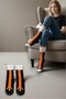3 Pairs of Cotton Goose and Chicken Feet Patterned Socks Long Women's Socks - 3