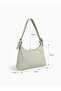 Mint Green Shk325 Soft Leather Look Baguette Hand, Arm and Shoulder Bag - 3