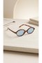 Sunglasses Uv400 Protection Unisex New Season Vintage Glasses with Case and Wipe Cloth as a Gift - 5