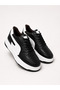 Men's Black and White Sneaker Thick Sole Casual Sports Shoes
