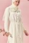 Lace-Up Satin Jacquard Tunic 46592 - 5