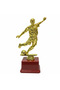 Gold & Red Plastic Football Trophy — 25 cm Ideal for Tournaments & Events