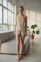 Women's Rope Strap Shorts Set Beige