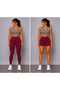 High-Waisted Lycra Long and Mini Tights with Gathered Back, Set of 2 - 2