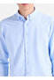 Blue Men's Buttoned Tailored Fit Shirt Ace201262060 - 4