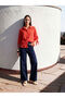 Özmarka New Season Red Poplin Women's Shirt - 2