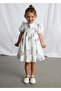 Girl's Balloon Sleeve Dress Green