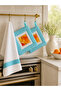 طقم مناشف المطبخ وحاملها - طقم مطبخ من 3 قطع