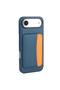 iPhone 17 Air Compatible Case with Card Holder and Business Card Compartment X-Kart Silicone Cover T39883 - Navy Blue