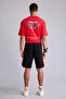A3822Axbk81 Black Nba Chicago Bulls Standard Fit Short Leg Shorts - 6
