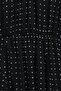 Lined, Elastic Waist, Polka Dot Patterned Long Chiffon Dress - Black - 6