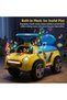 Sportster Ride On Car for Kids | Push Ride On Car with Music, LED Steering Wheel, & Horn - 2