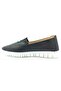 691-1 Black Genuine Leather Orthopedic Women's Shoes - 2