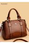 Leather Women Shoulder Bag Women's Handbag Elegant Patent Leather Bag Waterproof Handbag Shoulder Ba - 4